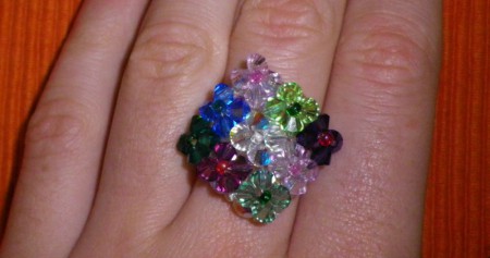 Bague/Pendentif fleuri(e)